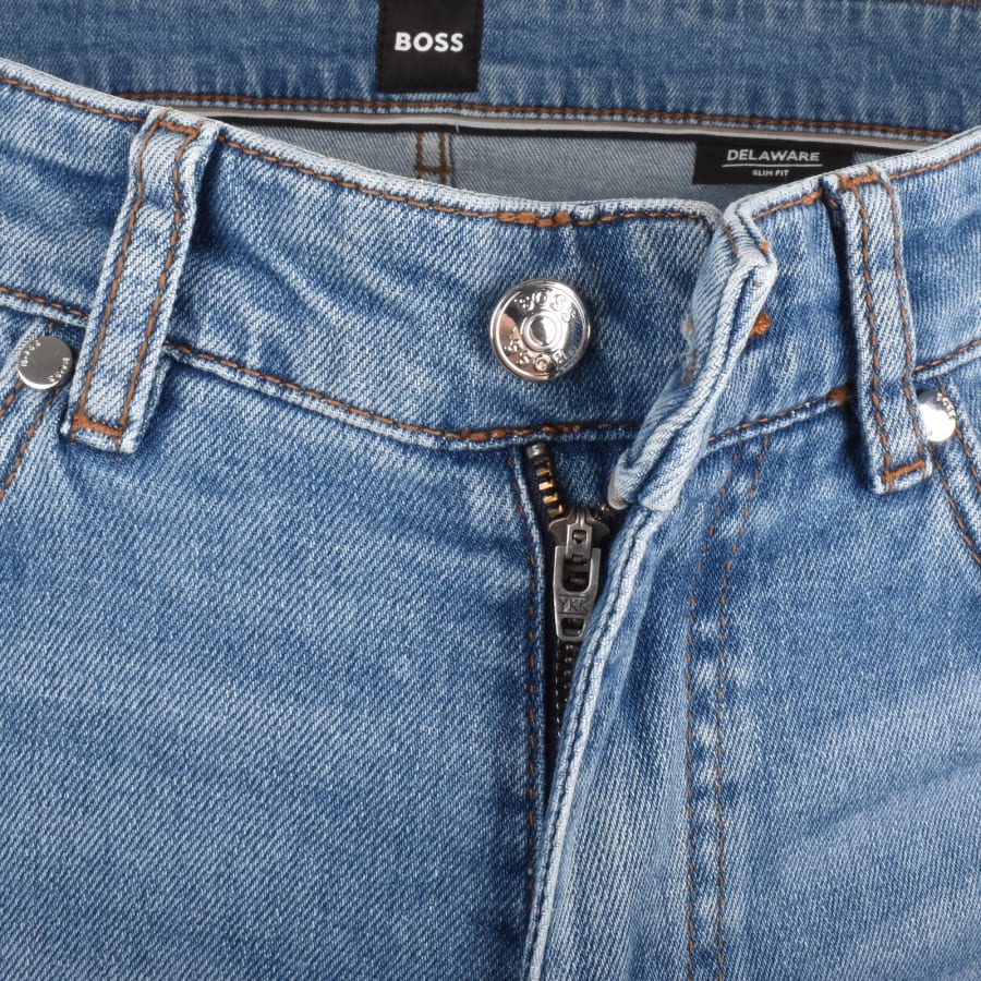 デニム・ジーパン IONSEOUL Boss Demage Wide Light Blue Jeans Dnim Pants BJ253 BOSS - Balloon-fit jeans in light-blue denim - Light Blue